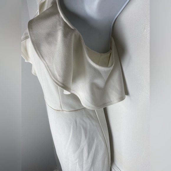 Lulu's Your Time Bodycon White Off the Shoulder Mini Dress - Picture 6 of 10